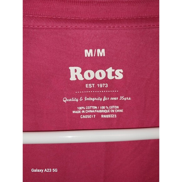 Roots Canada Women's Medium Pink Whistler Tee - Picture 3 of 6